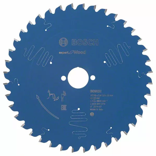 Lame BOSCH Expert for wood Ø216 x 30 mm pour scie à onglet